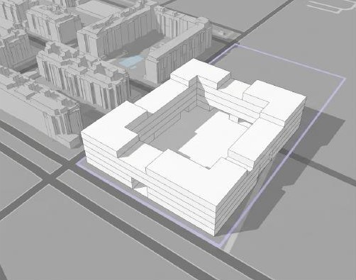 La Colmena — étude de volumétrie testée avec Rendair