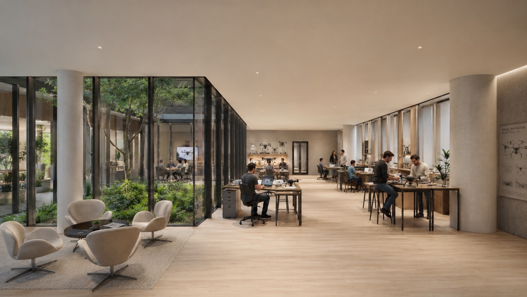 colmena — Rendu intérieur, café