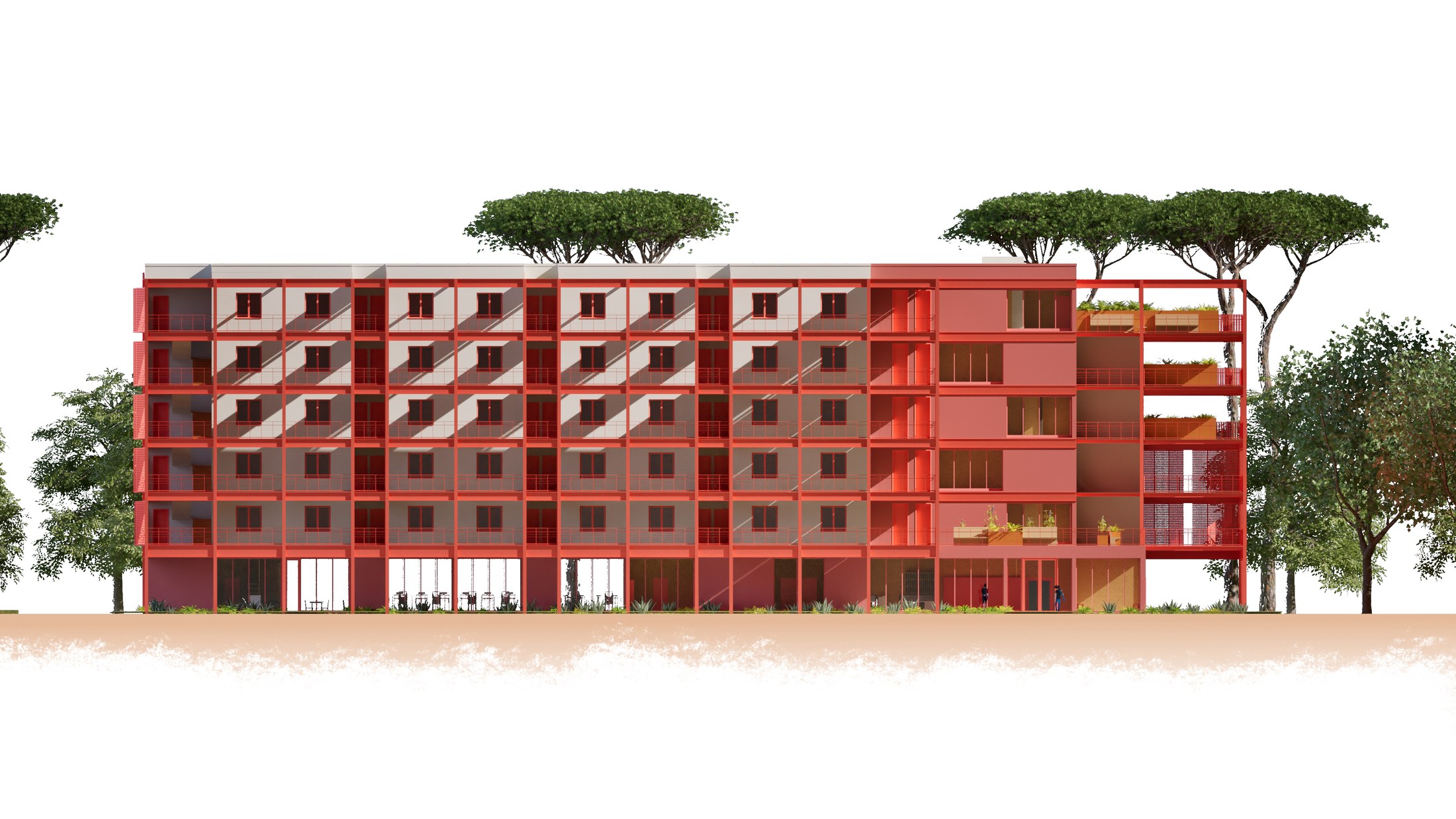 ferrata — Façade Nord 1/200