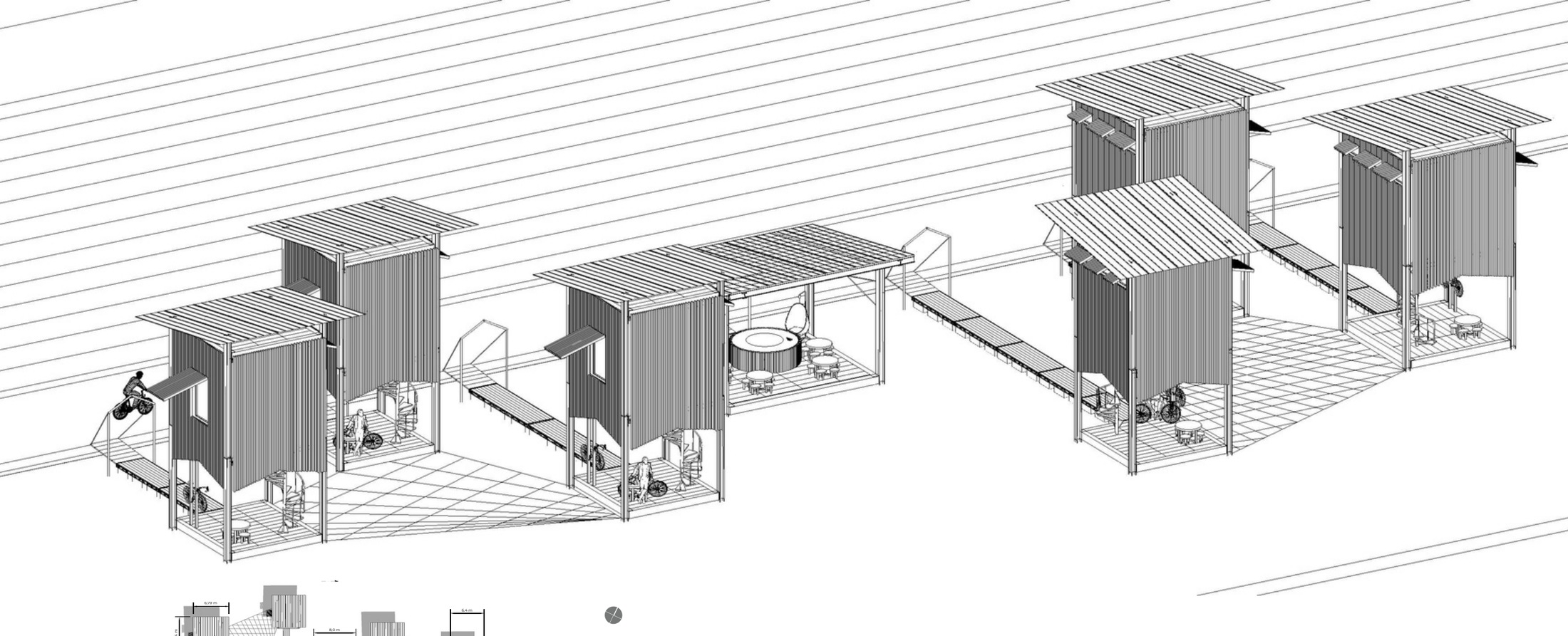 habitat — Vue axonométrique d'ensemble