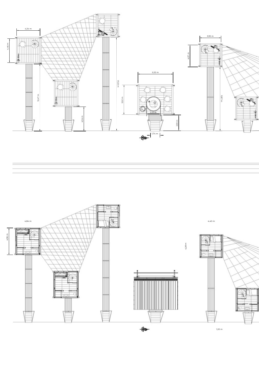 habitat — Études des modules — ensoleillement et gabarits