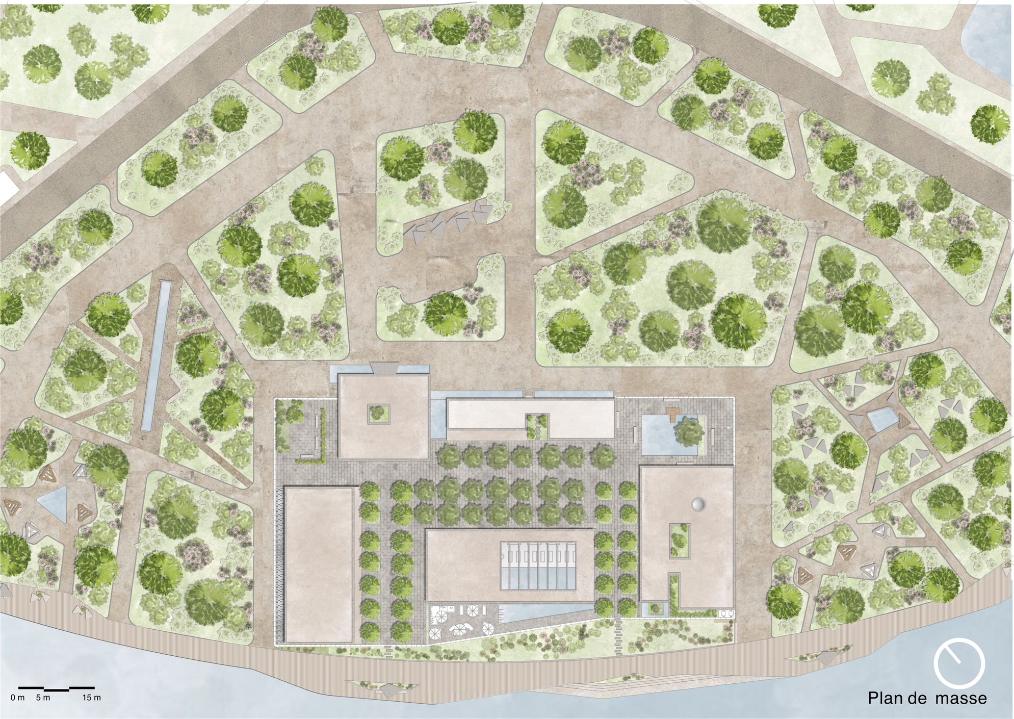 remparts — Plan masse végétalisé