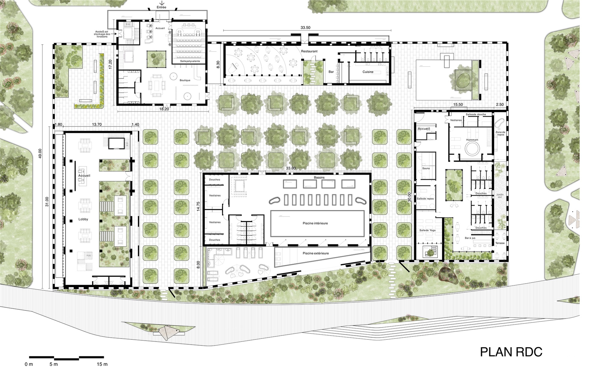 remparts — Plan du rez-de-chaussée