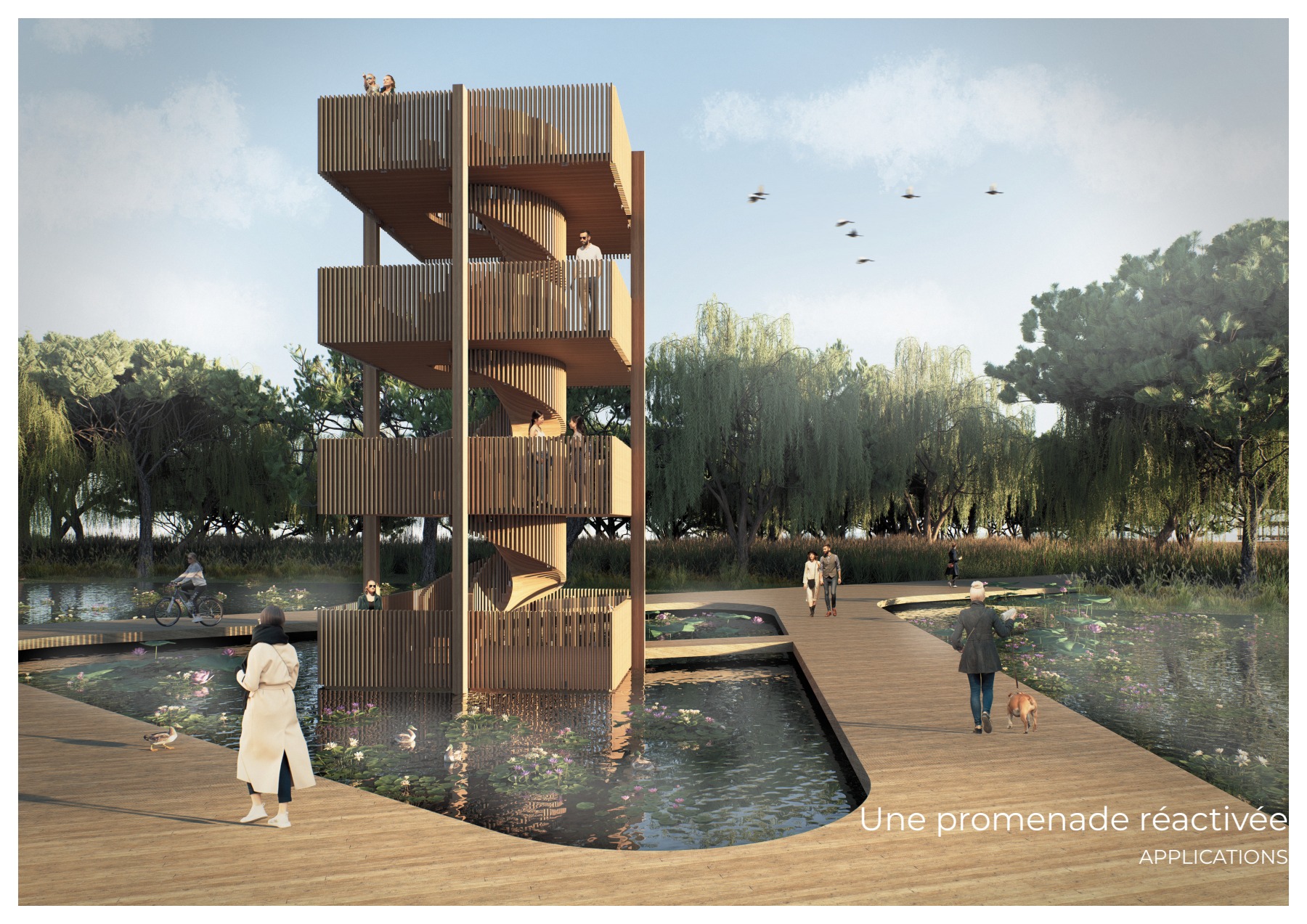 urbano — Tour d'observation en bois