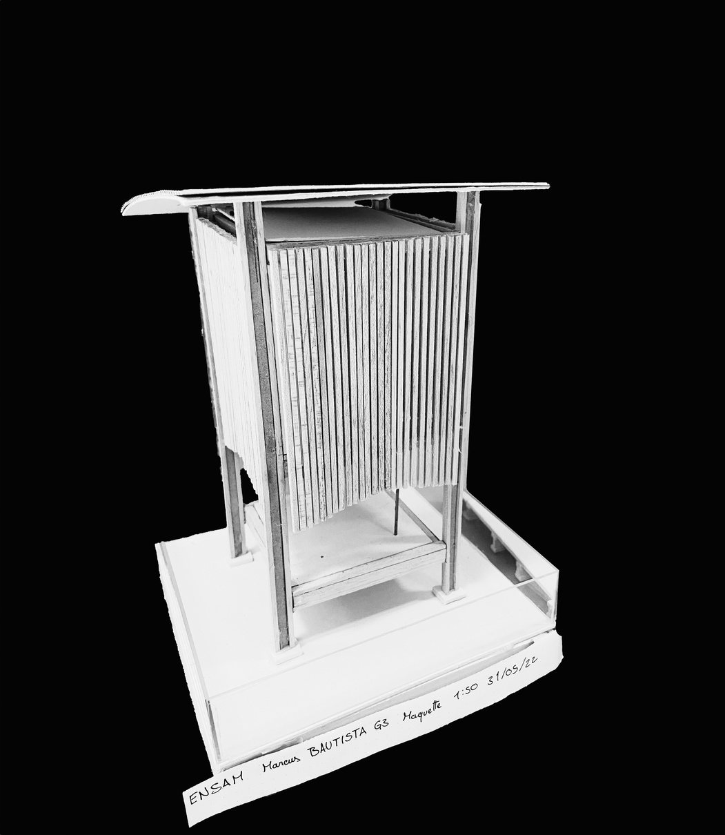 Habitat pour cyclistes — maquette