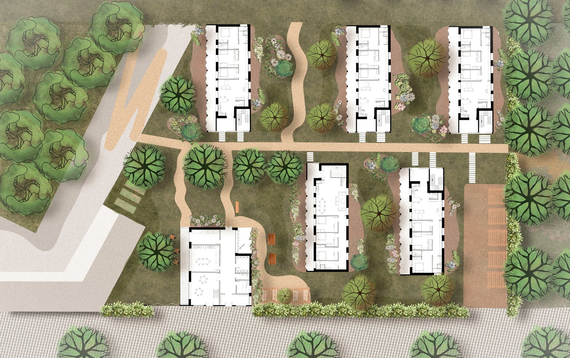 Résidences U — plan masse